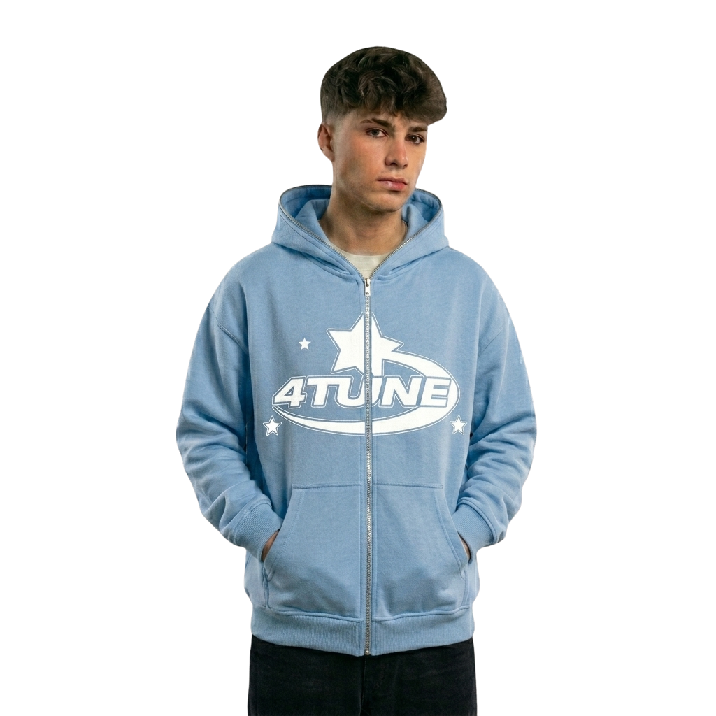 Og4tune style 001 hoddie-Sky Blue