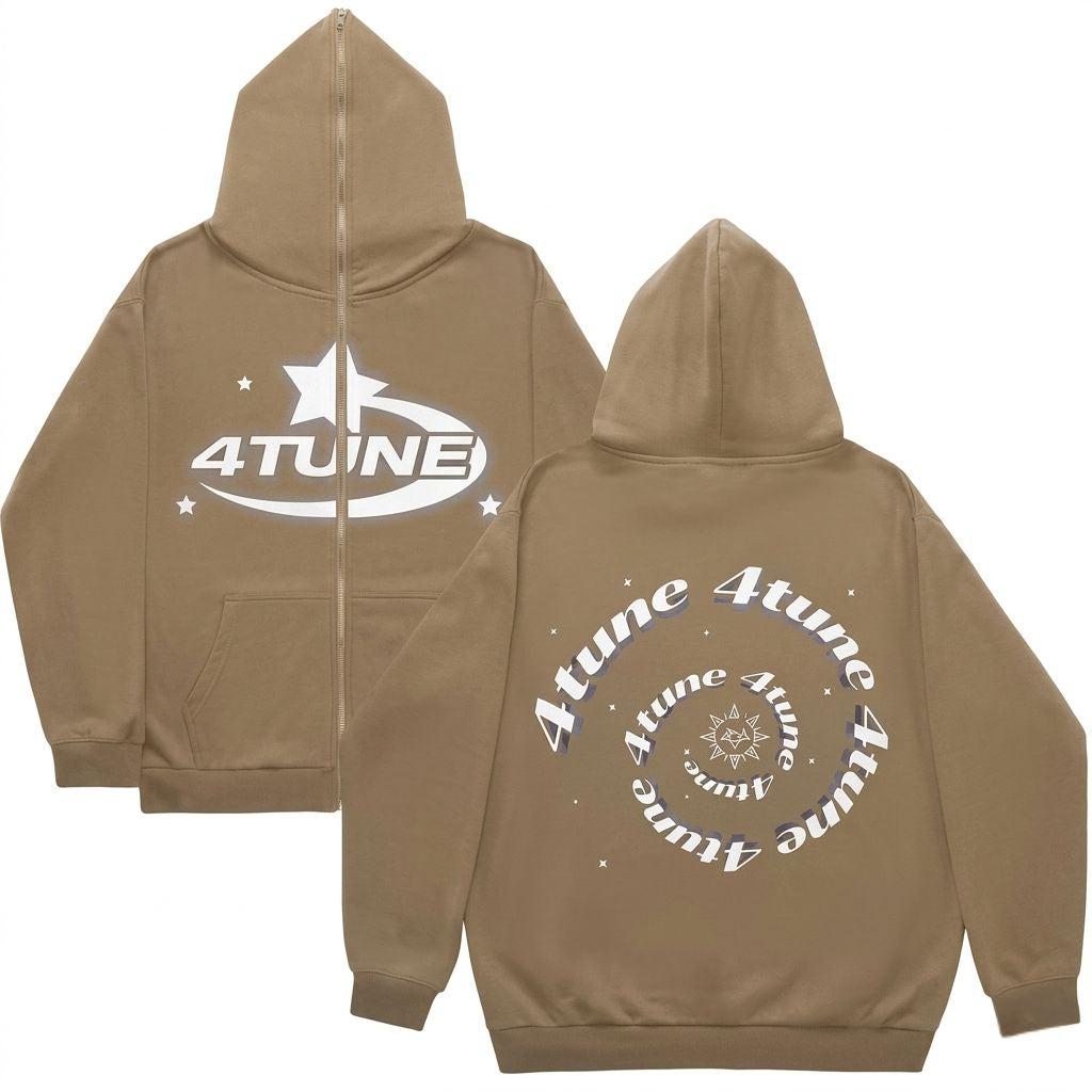 Og4tune style 001 hoddie-light brown