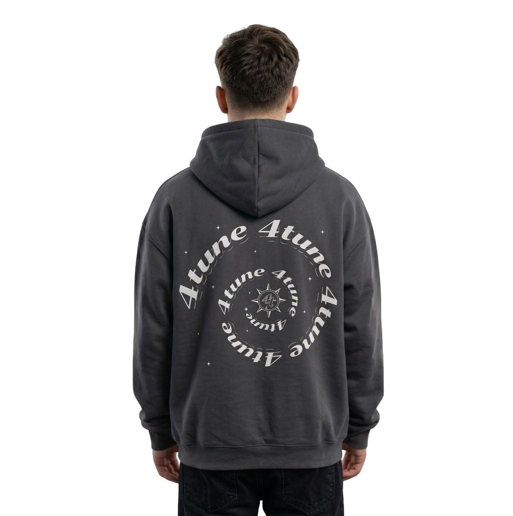 Og4tune style 001 hoddie-Light Black
