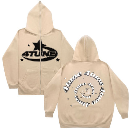 Og4tune style 001 hoddie-Cream