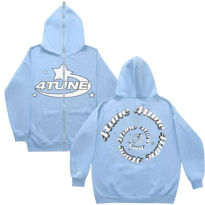 Og4tune style 001 hoddie-Sky Blue