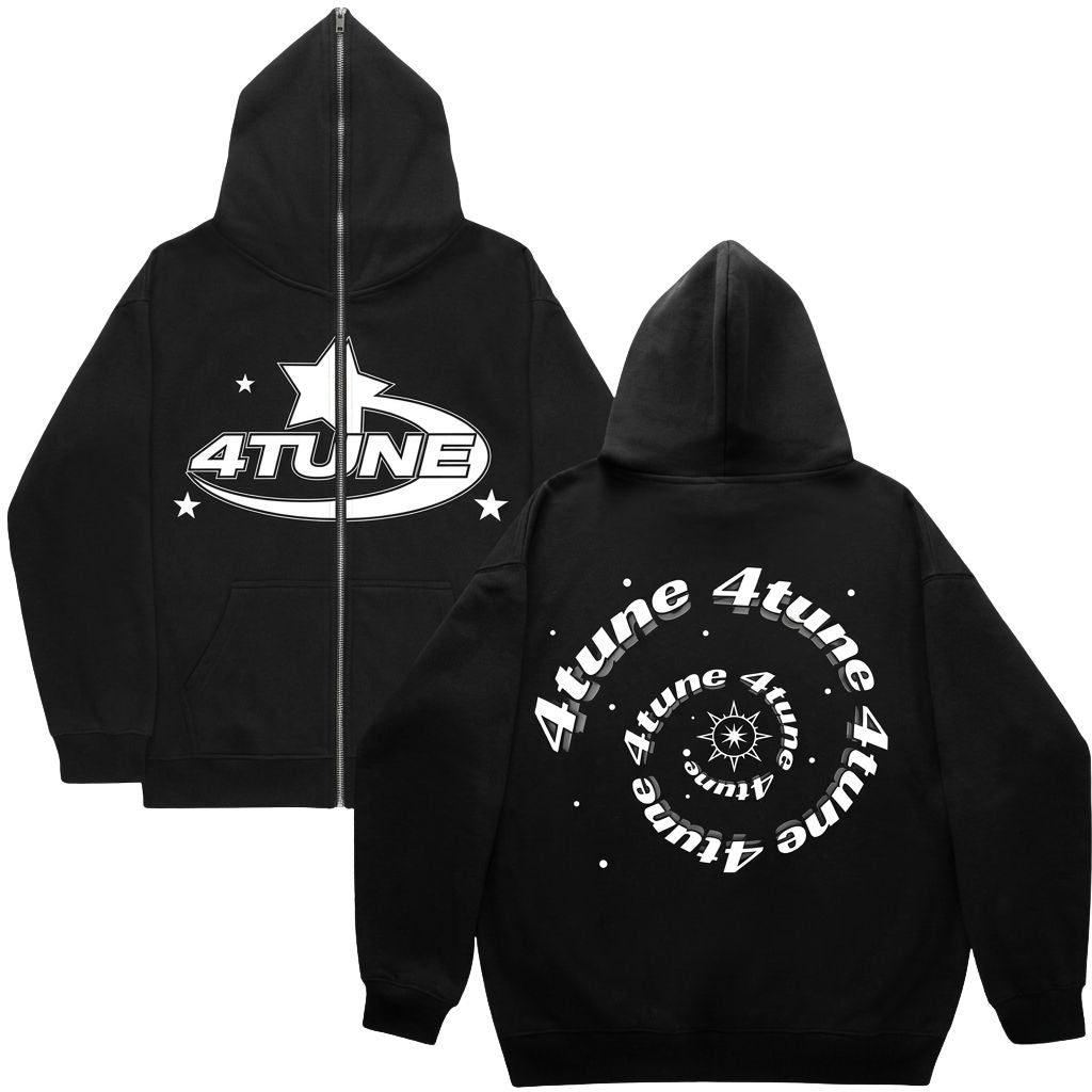 Og4tune style 001 hoddie-Black