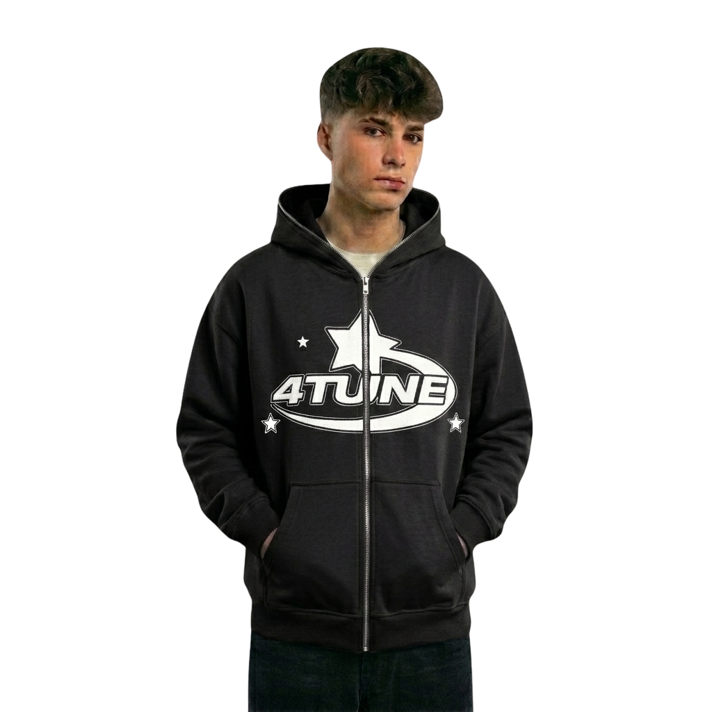 Og4tune style 001 hoddie-Black